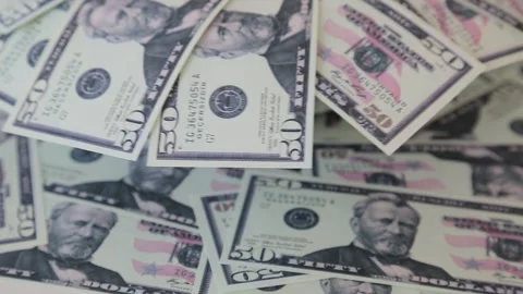 Money Background with Dollar Bills Vidéo 340902776