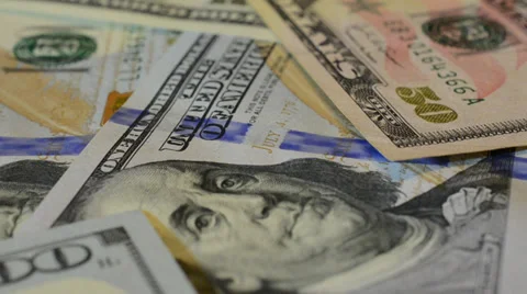 Money background from dollars Stock Footage 35327746