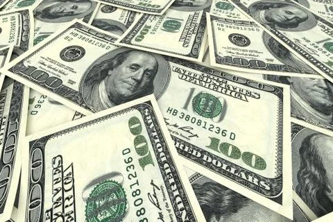 Money background from dollars Illustrazione stock
