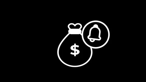 Money Bag Alert Stock Footage 334461767