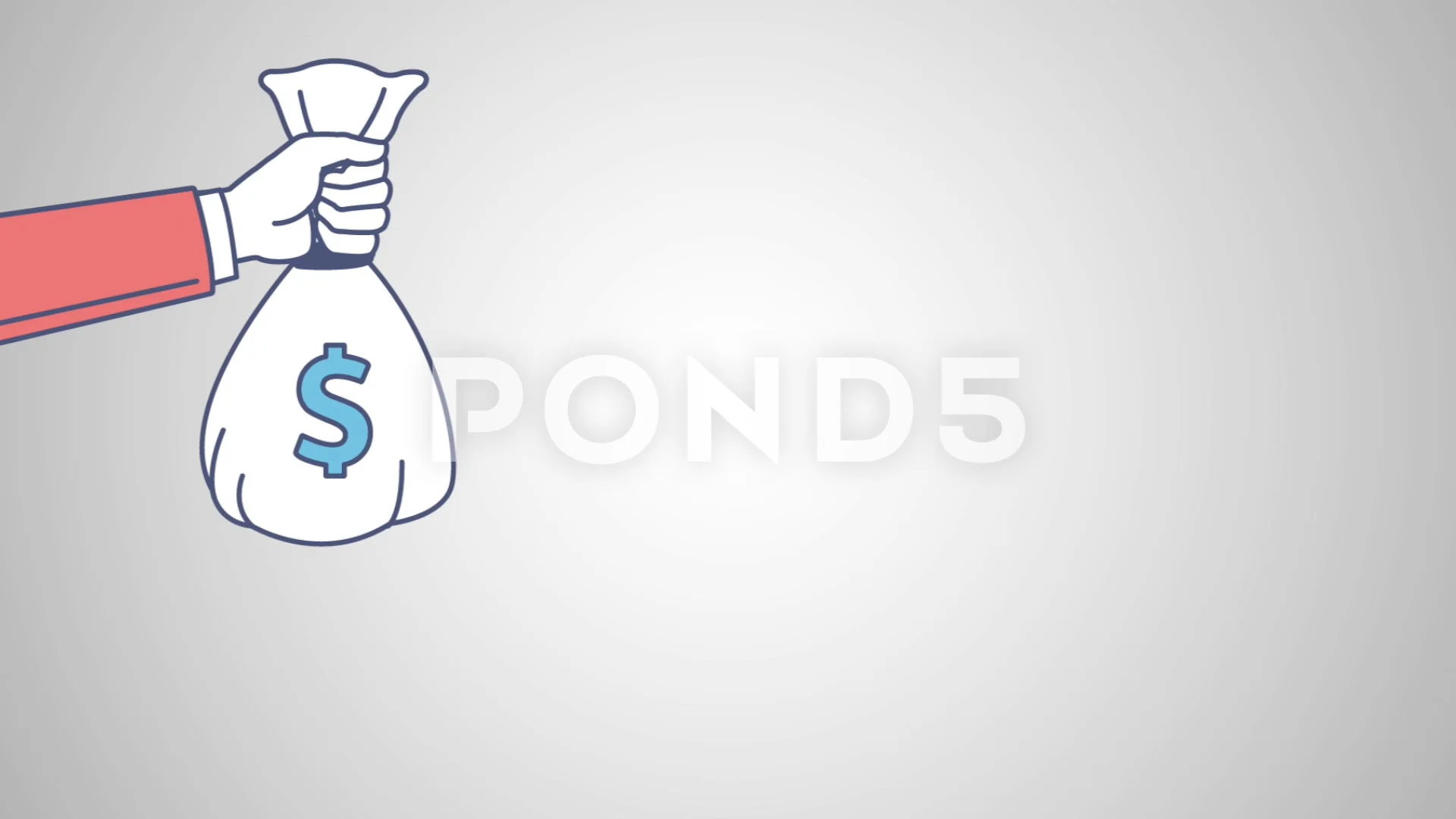 Money bag cartoon HD animation | Stock Video | Pond5