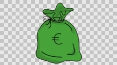 Money bag USD dollar Sketch illustration... | Stock Video | Pond5