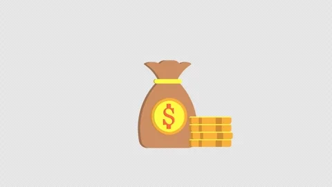 Money Bag Video stock 286354322