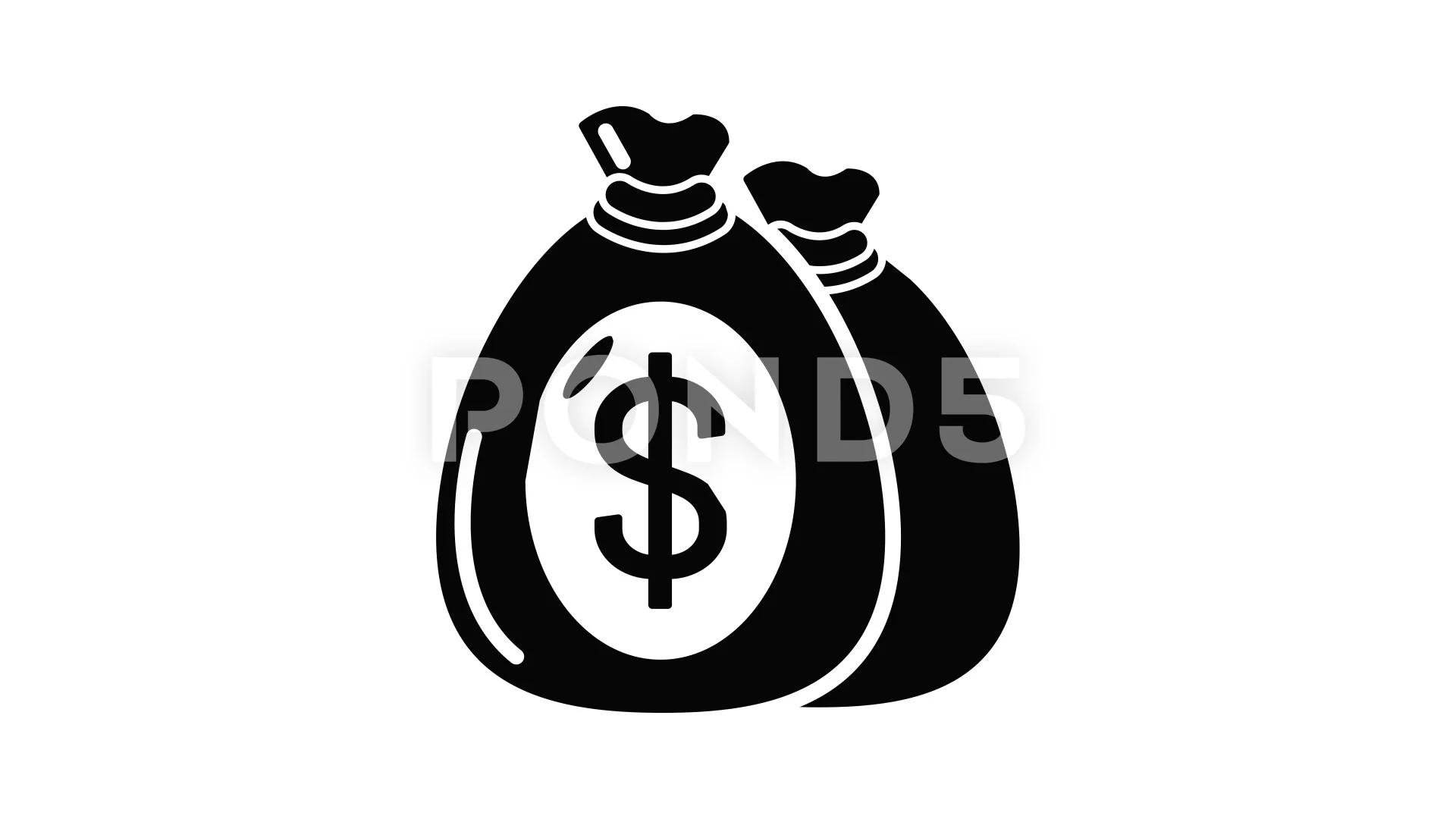 Money bag icon animation | Stock Video | Pond5 Money bag icon animation | Stock Video | Pond5