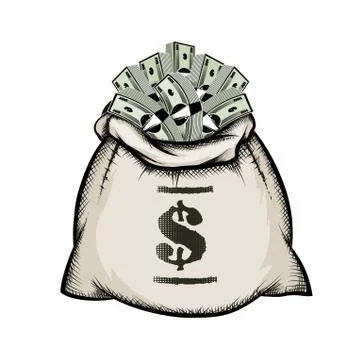 Money Bag Stock Illustration