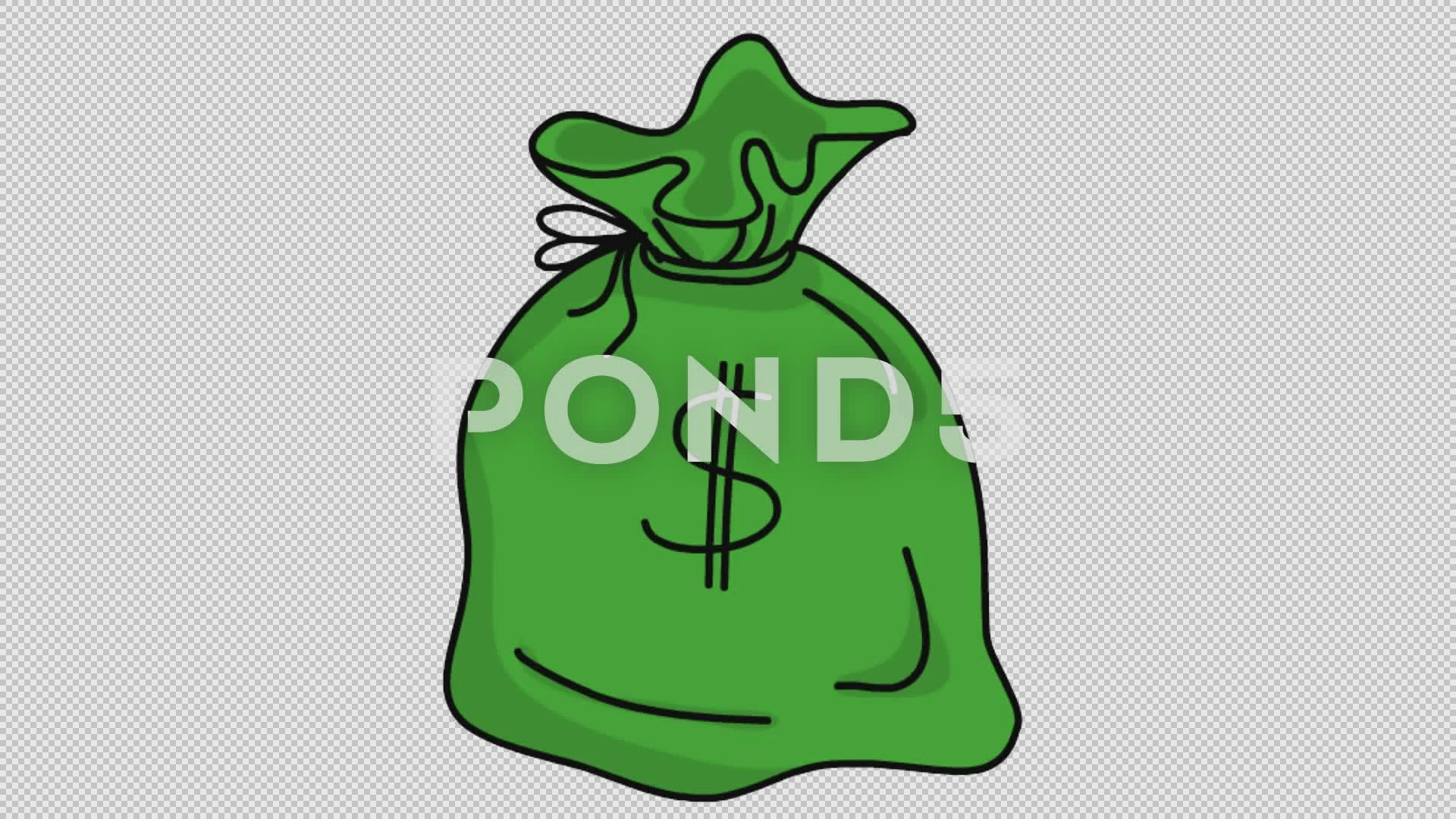 Money Bag man drawing free image download