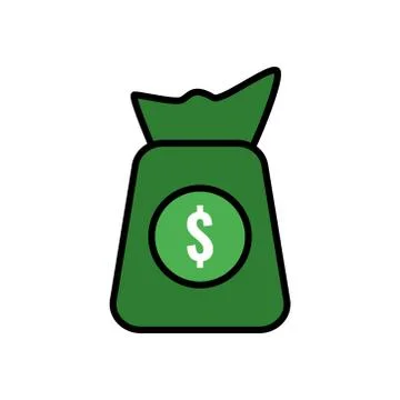 Money bag vector design template illustration Stock Illustration