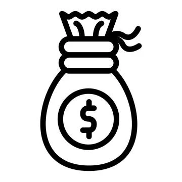 Money bag Vector Icon Design Illustration Illustrazione stock