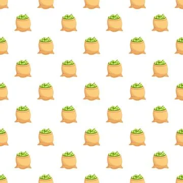 Money bags pattern representing wealth and financial success Illustrazione stock