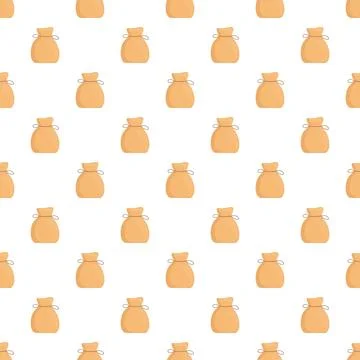 Money bags seamless pattern representing wealth and finance Stock Illustration