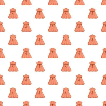 Money bags seamless pattern representing savings and wealth Stock Illustration