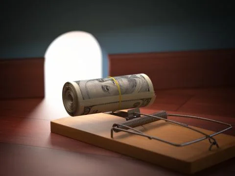 Money Bait Stock Illustration