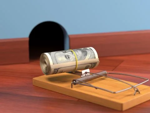 Money Bait Stock Illustration