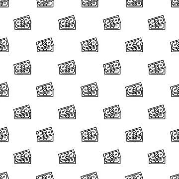 Money banknotes repeating pattern for business finance concept 스톡 일러스트