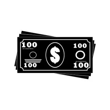 Money banknotes stack icon Stock Illustration