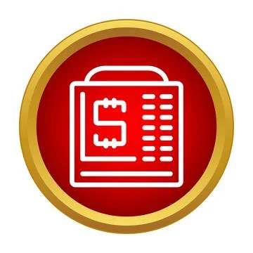 Money bill dollar sign processing icon concept Stock Illustration