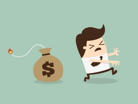Money Bomb Stock Illustration