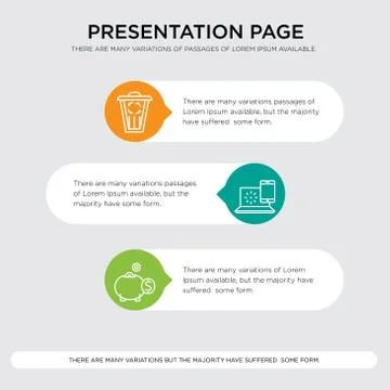 Money box, internet, trash presentation Stock Illustration