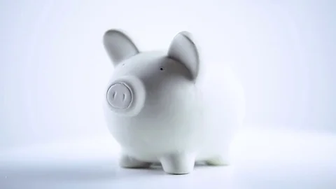 Money box turning on Stock Footage 81801752