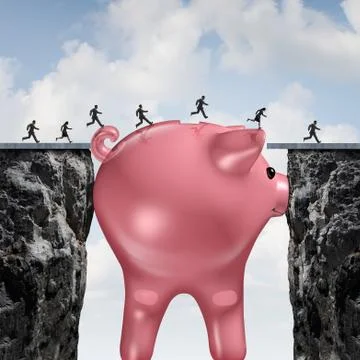 Money Bridge 库存插图