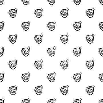 Money bundles behind shield pattern protecting finance 스톡 일러스트