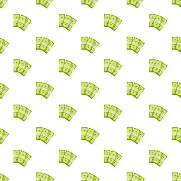 Money bundles repeating pattern representing finance and wealth Stock Illustration