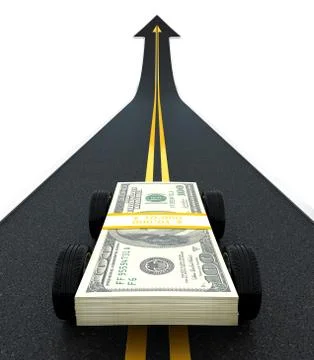Money car Stock Illustration
