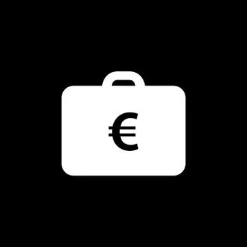 Money case icon flat style simple vector illustration Stock Illustration