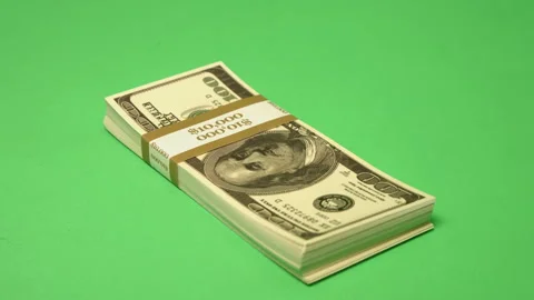 Money cash dollar notes drop into frame pt 4 of 4 Stock Footage 149018907