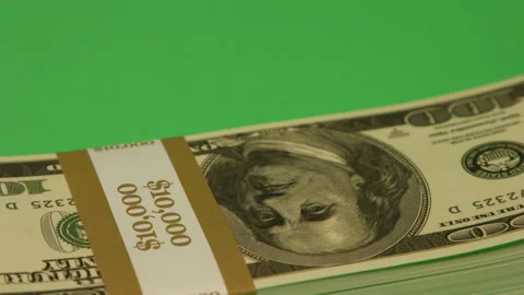 Money cash dollar notes drop into frame pt 3 of 4 Stock Footage 149018973