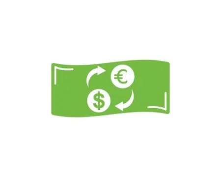 Money changer logo icon  vector Illustrazione stock