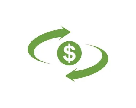 Money changer logo icon  vector 스톡 일러스트