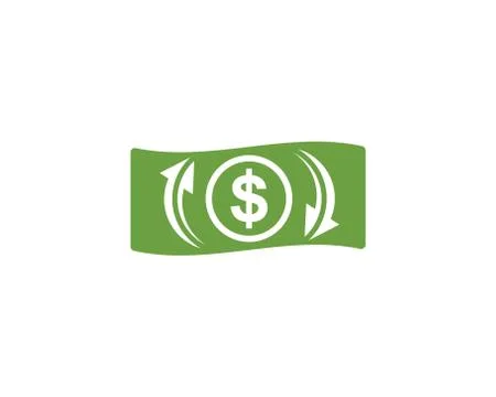Money changer logo icon  vector Illustrazione stock