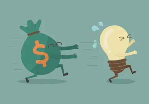 Money chasing ideas , eps10 vector format Stock Illustration