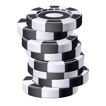 Money chips icon cartoon vector. Poker chip game イラスト素材