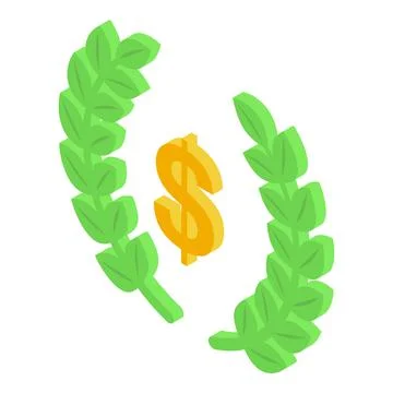 Money choice icon isometric vector. Self realization Stock Illustration
