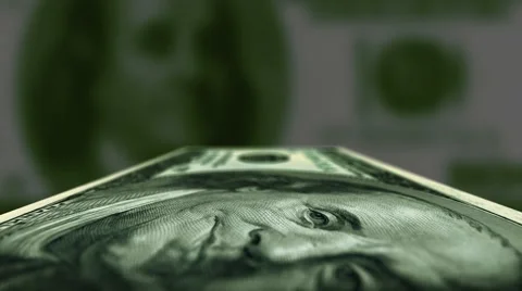 Money Close Up Tracking Shot Stock Footage 52373057
