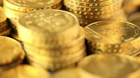 Money, coins background Stock Footage 20543709