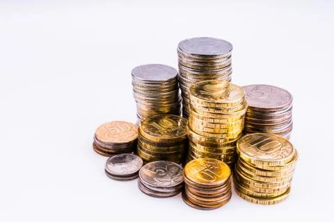 Money. The coins. Stock Photos