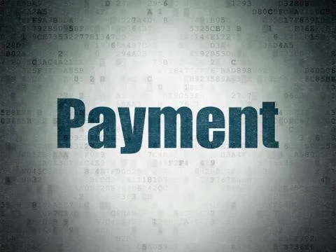 Money concept: Payment on Digital Data Paper background Stock Illustration