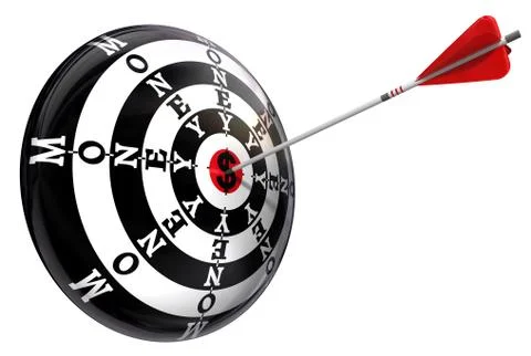 Money concept target Stock Illustration