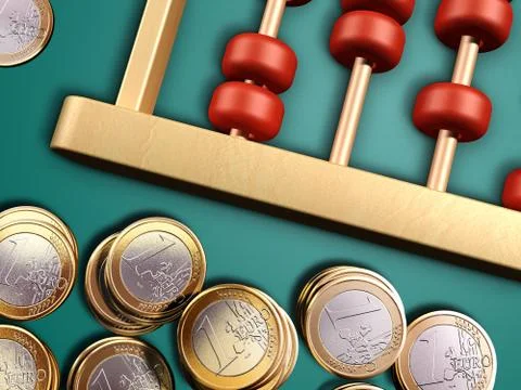 Money count Stock Illustration