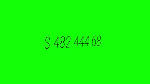 Money Counter Animation Counting Up to 1 Million Dollars Green Screen Whiteboard 库存影片 330121528