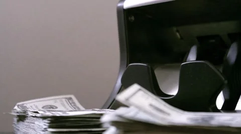 Money Counter Video stock 7732217