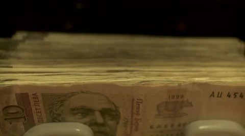 Money counter machine 5 Video stock 948143