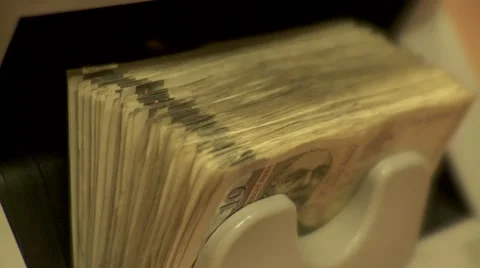 Money counter machine 88 Vídeo Stock 948464