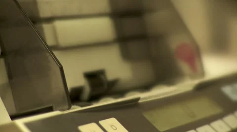 Money counter machine Video stock 948494