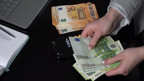 Money counting 14 Stock Footage 308260634