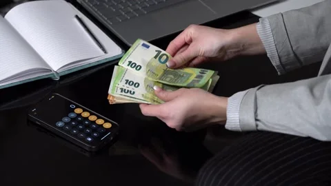 Money counting 15 Stock Footage 308260630