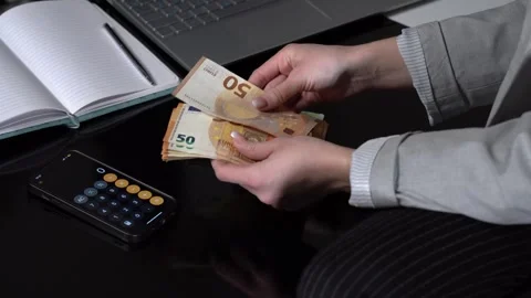 Money counting 16 Stock Footage 308260636